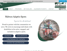 Tablet Screenshot of midwestadaptivesports.org